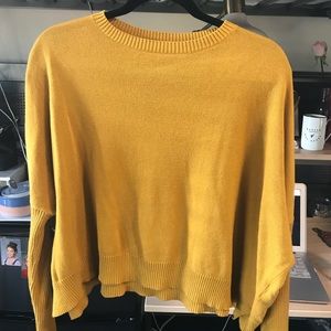 Mustard Yellow Silence + Noise Sweater